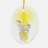 Sei das Licht Keramik Ornament (Vorne)