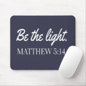 Sei das Licht Mathew 5:14 Bibel Verse Mousepad (Mit Mouse)