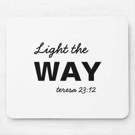 Sei das Licht Matthäus 5:14 Bibelvers Mousepad (Vorne)