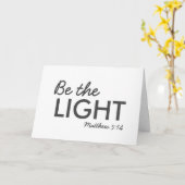 Sei das Licht | Matthew 5:14 Bibelverse Christlich Karte (Gelbe Blume)