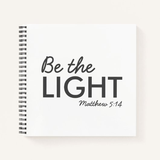 Sei das Licht | Matthew 5:14 Bibelverse Christlich Notizblock (Vorderseite)