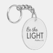 Sei das Licht | Matthew 5:14 Bibelverse Christlich Schlüsselanhänger (Vorderseite links)