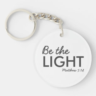 Sei das Licht   Matthew 5:14 Bibelverse Christlich Schlüsselanhänger