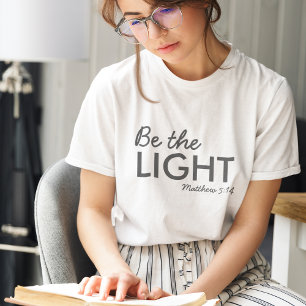 Sei das Licht Matthew 5:14 Bibelverse Christlich Tri-Blend Shirt