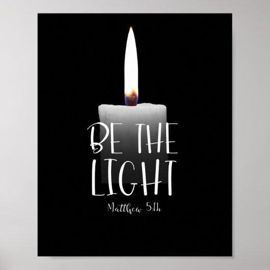 Sei das Licht - Matthew 5:14 Poster (Vorne)