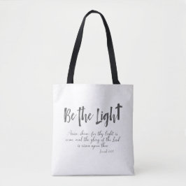 Sei das Licht mit der KJV Bible Verse Tasche