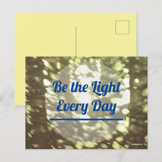 Sei das Licht Postkarte (Vorne/Hinten)