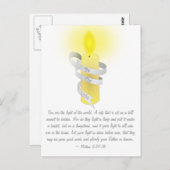 Sei das Licht Postkarte (Vorne/Hinten)