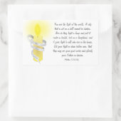 Sei das Licht Rechteckiger Aufkleber (Tasche)