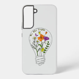 Sei das Licht Wildblumen-Motivationszitat Samsung Galaxy Hülle