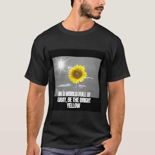 Sei das strahlende Gelb T-Shirt (Vorderseite)