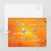Sei dein authentisches Selbst Postkarte (Vorne/Hinten)