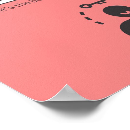 Sei dein bestes Selbstplakat Poster (Ecke)