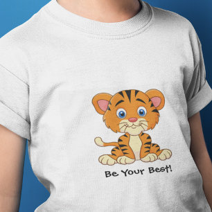 "Sei dein Bestes!" Tiger Cartoon Anpassen T - Shir T-Shirt
