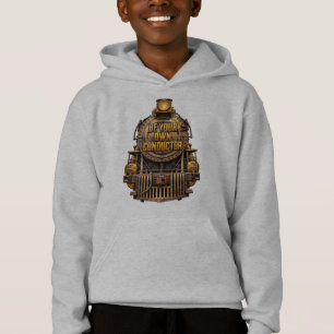 Sei Dein Eigener Dirigent Vintage-Zug-Grafik Hoodie