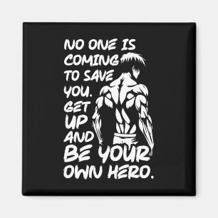 Sei dein eigener Held - Anime-Bodybuilding-Gym-Wor Magnet