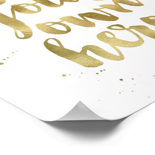 Sei dein eigener Held | Imitate Goldschmiedekunst  Poster (Ecke)