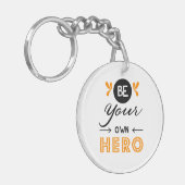 Sei dein eigener Held Schlüsselanhänger (Vorderseite links)