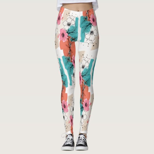 Sei dein eigenes Design, trendiges Frauendesign Leggings (Vorderseite)
