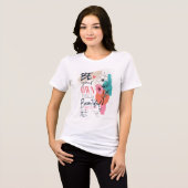 Sei dein eigenes Design, trendiges Frauendesign Tri-Blend Shirt (Vorderseite voll)