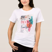 Sei dein eigenes Design, trendiges Frauendesign Tri-Blend Shirt (Vorderseite)