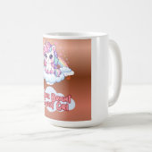 Sei Dein Eigenes Regenbogen Süße Einhorn Mädchen Kaffeetasse (VorderseiteRechts)