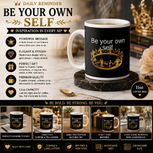 Sei dein eigenes Selbst Jumbo-Tasse