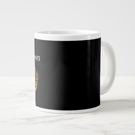 Sei dein eigenes Selbst Jumbo-Tasse (Vorderseite Rechts)