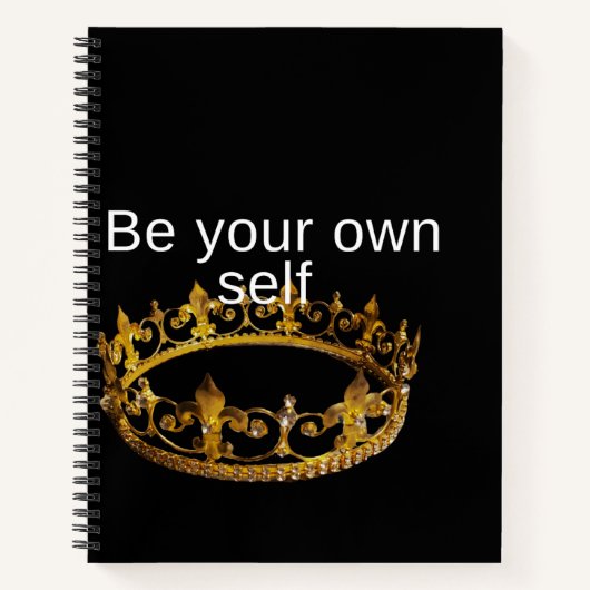 Sei dein eigenes Selbst Notizblock (Vorderseite)