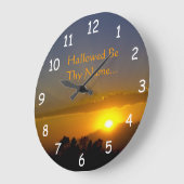 Sei dein Name 2 Große Wanduhr (Winkel)