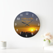 Sei dein Name 2 Große Wanduhr (Zuhause)