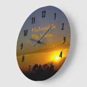 Sei dein Name erlaubt Große Wanduhr (Winkel)