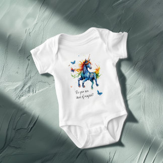 Sei deine eigene Art von Magie - Einhorn Baby Strampler