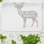 Sei deine eigene Art von Schönheit Geschirrtuch (Gefaltet)