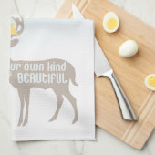 Sei deine eigene Art von Schönheit Geschirrtuch (Viertel Falte)