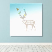 Sei deine eigene Art von Schönheit Leinwanddruck (Insitu (Holzboden))