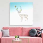 Sei deine eigene Art von Schönheit Leinwanddruck (Insitu (Wohnzimmer))