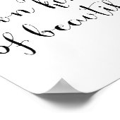 Sei deine eigene Art von Schönheit Poster (Ecke)