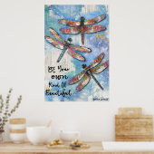 Sei deine eigene Art von Schönheit Poster (Küche)