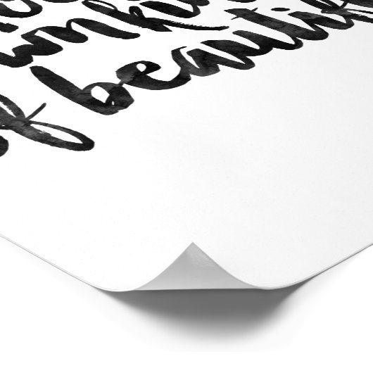 Sei deine eigene Art von Schönheit Poster (Ecke)