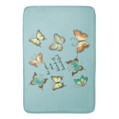 Sei deine eigenen schönen Schmetterlinge Badematte (Vorderseite Vertikal)