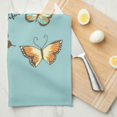 Sei deine eigenen schönen Schmetterlinge Geschirrtuch (Viertel Falte)