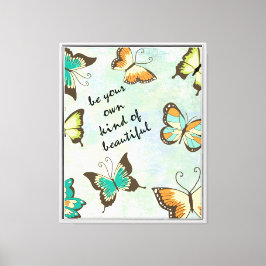 Sei deine eigenen schönen Schmetterlinge Leinwanddruck