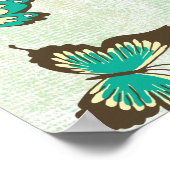 Sei deine eigenen schönen Schmetterlinge Poster (Ecke)