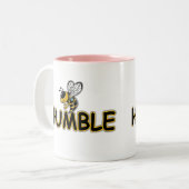 SEI DEMÜTIG  ZWEIFARBIGE TASSE (Vorderseite Links)