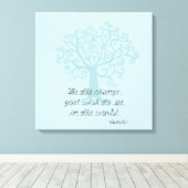 Sei der Änderungsbaum Leinwanddruck (Insitu (Holzboden))