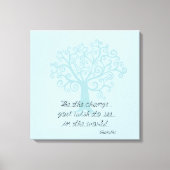 Sei der Änderungsbaum Leinwanddruck (Vorderseite)