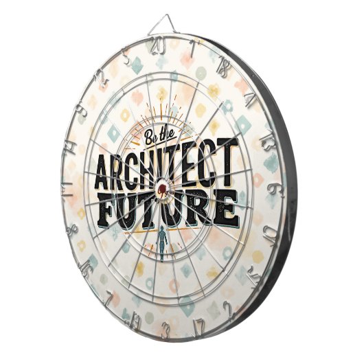 Sei der Architekt deiner Zukunft Dartscheibe (Vorderseite rechts)