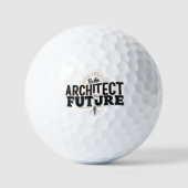 Sei der Architekt deiner Zukunft Golfball (Vorderseite)