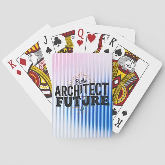 Sei der Architekt deiner Zukunft Spielkarten (Rückseite)